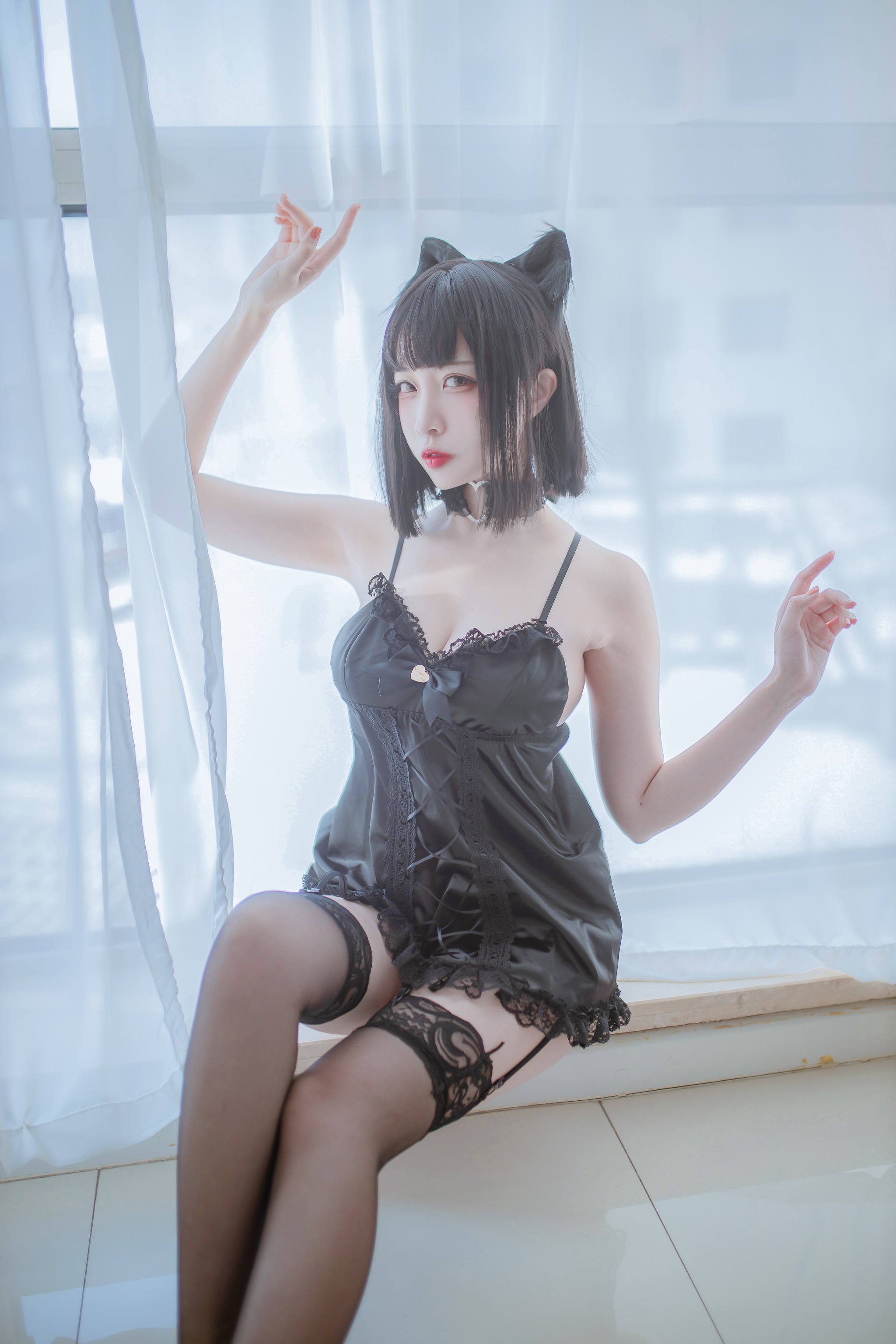 图片[1]-日奈娇 – NO.013 私房双人猫耳 [43P]-XikXak